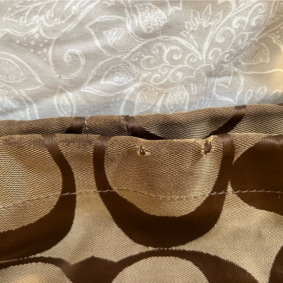 Authentic Distressed Coach 10620 Carly Large Brown Tote Purse Signature Hobo bag - Picture 10 of 12